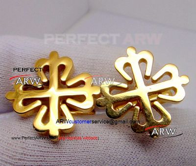 Perfect Replica Patek Philippe Snowflake Cufflinks Gold Copy